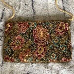 Vintage handmade beaded bag